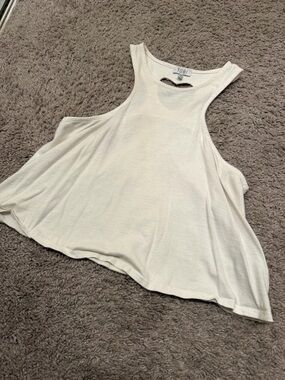 TOBI Cream Racerback Tank Top- small